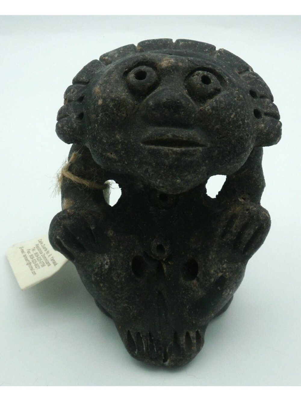 Clay Sculpture Ceramica Taina by Hermanos Guillen GOD OF THE SUN